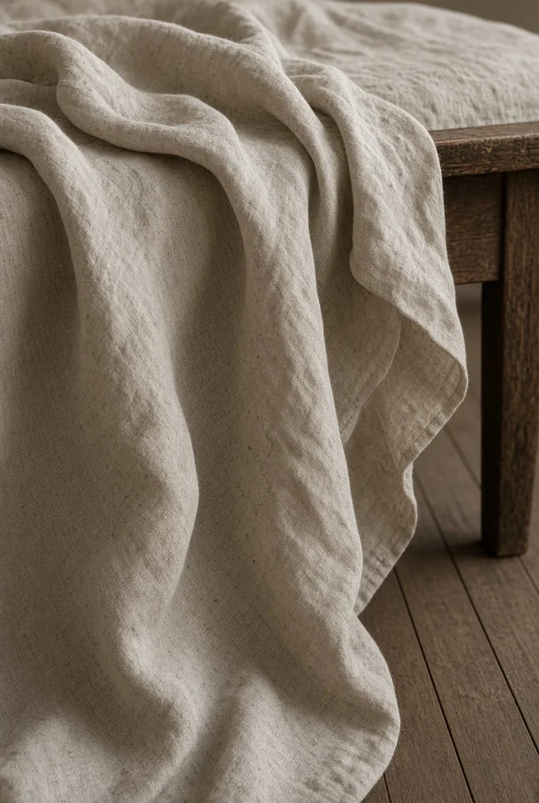 Linen bedspread