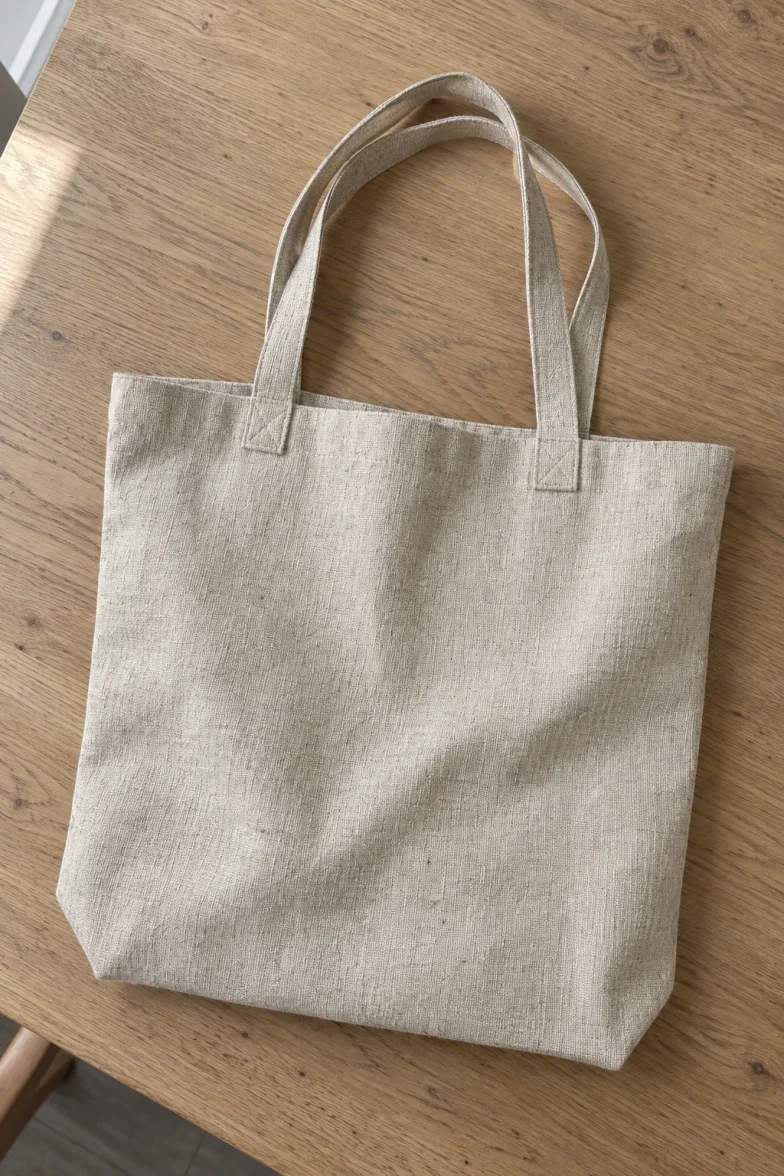 Linen market tote