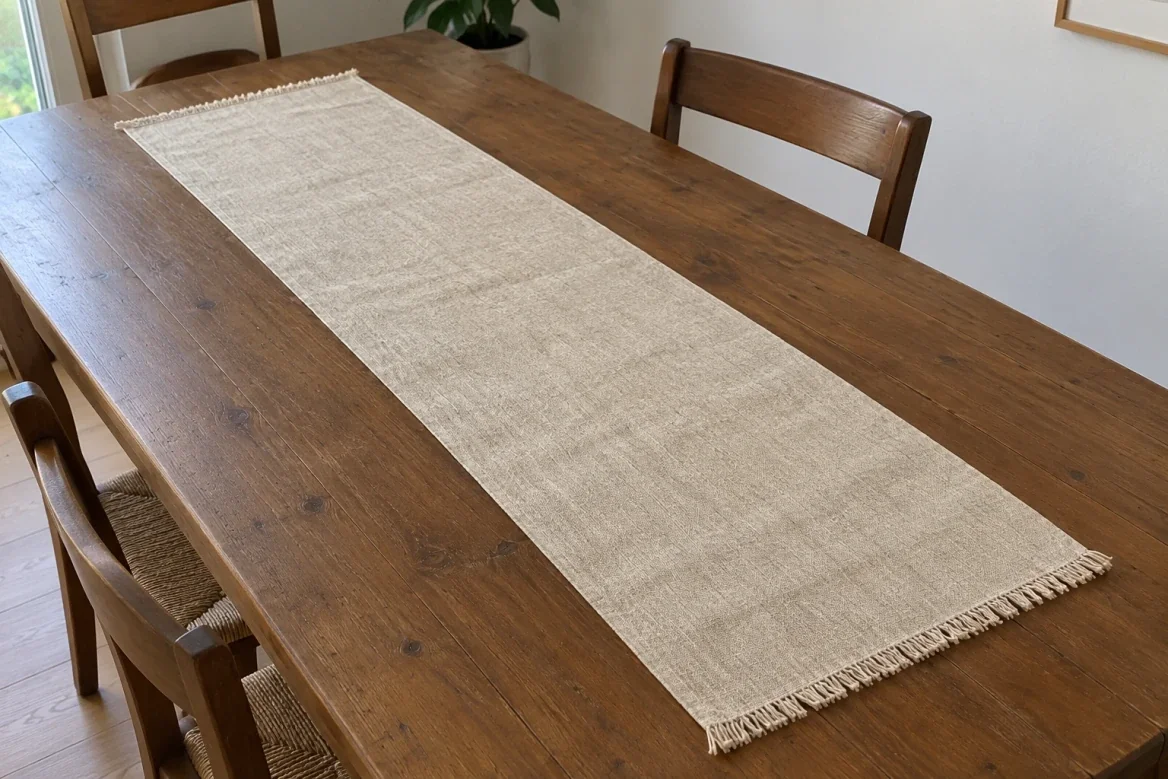 Linen table runner