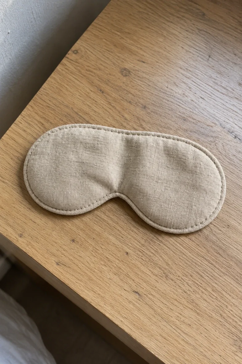 Linen sleep mask